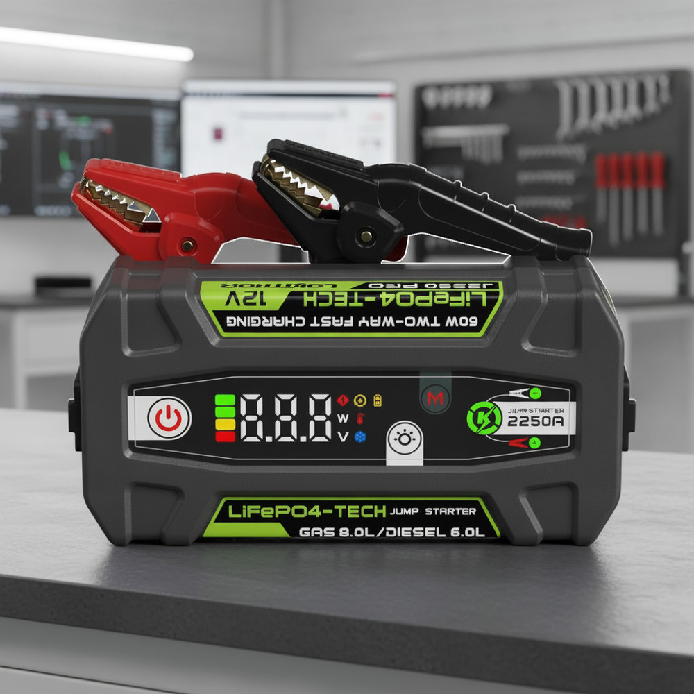LOKITHOR J2250PRO 2250A 12V LiFePO4 Uzun Ömürlü Profesyonel Akü Takviye Cihazı