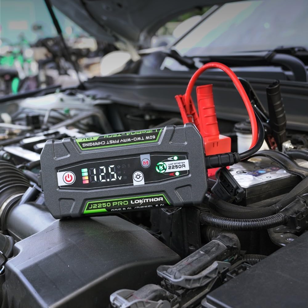 LOKITHOR J2250PRO 2250A 12V LiFePO4 Uzun Ömürlü Profesyonel Akü Takviye Cihazı - Açı 4
