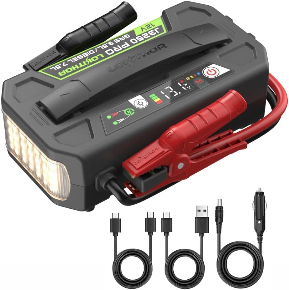 LOKITHOR J3250PRO 3250A 12V LiFePO4 Endüstriyel Filo Akü Takviye Cihazı - Açı 4